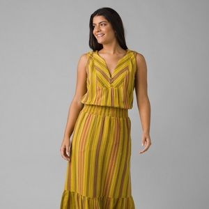 Prana California Dreamin Dress - Leaping Frog Size L